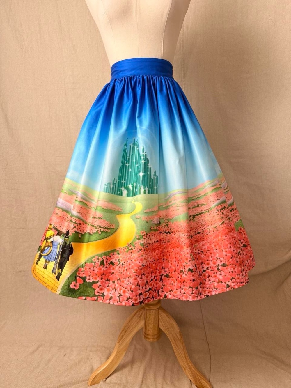 Wizard of Oz x Unique Vintage Emerald City Full Swing Skirt Plus Size 1X/16